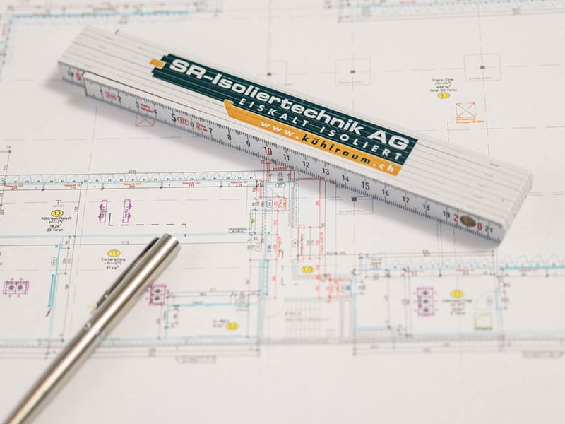 Messgerät für Isoliertechnik und Bauplanung.